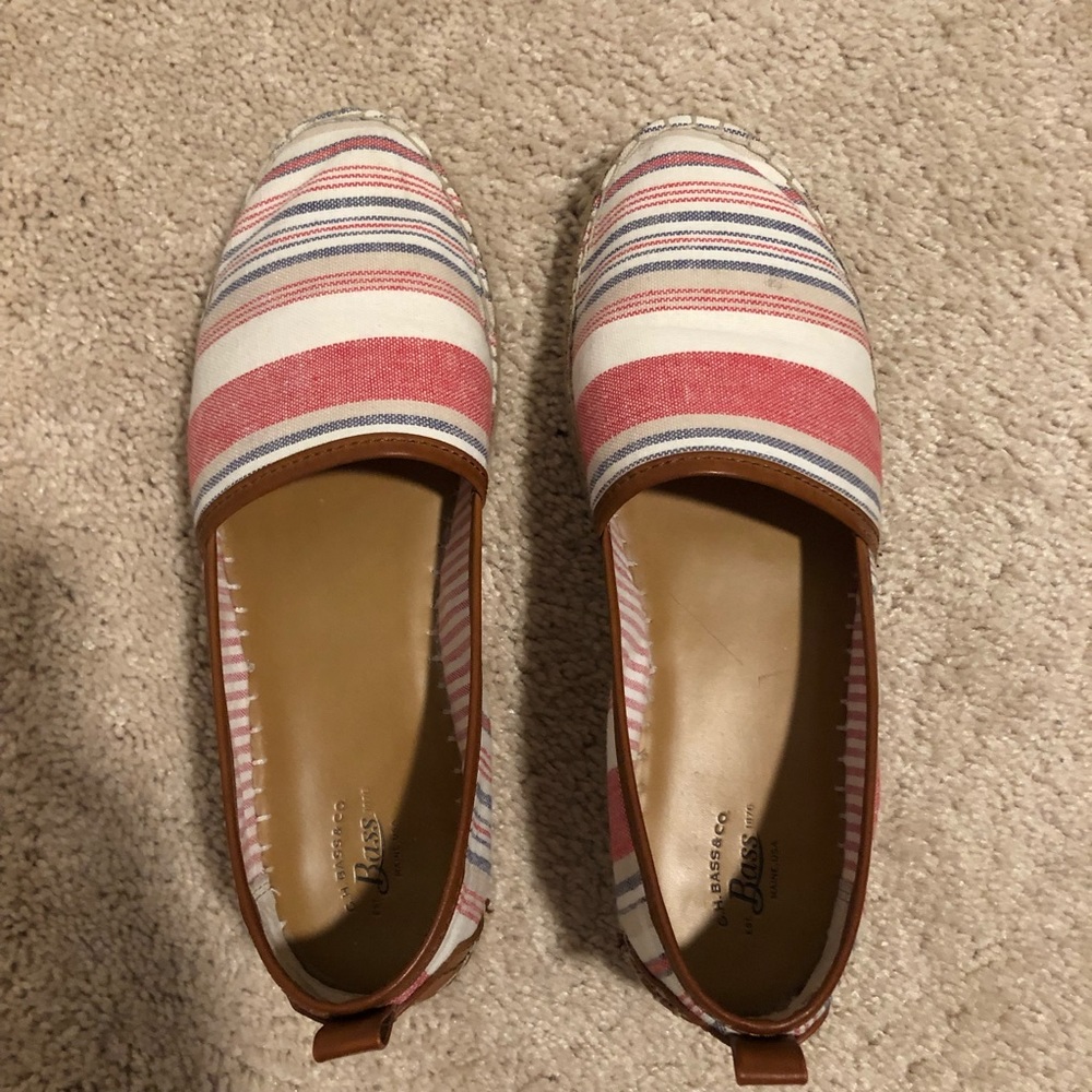 GH Bass women’s striped espadrilles- women’s size 7.5